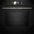 Bosch HMG7361B1, Serie 8 smarter Einbau-Backofen mit Mikrowellenfunktion, 60 x 60 cm, Made in Germany, Schwarz, Air Fry, Digitaler Bedienring,