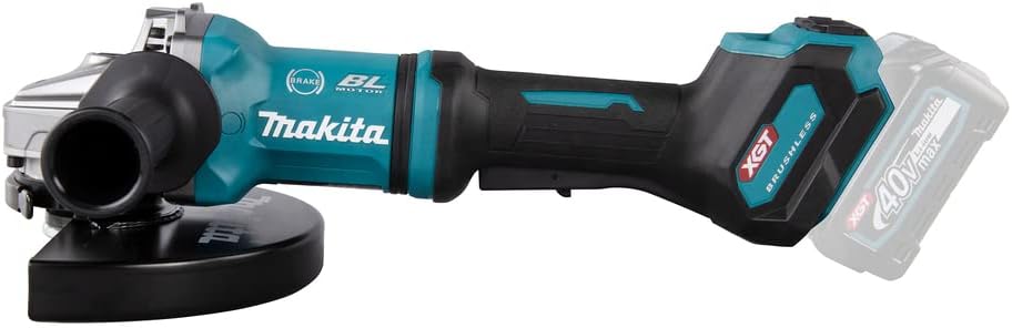 makita GA038GZ Winkelschleifer 40V max. (ohne Akku, ohne Ladegerät), Petrol