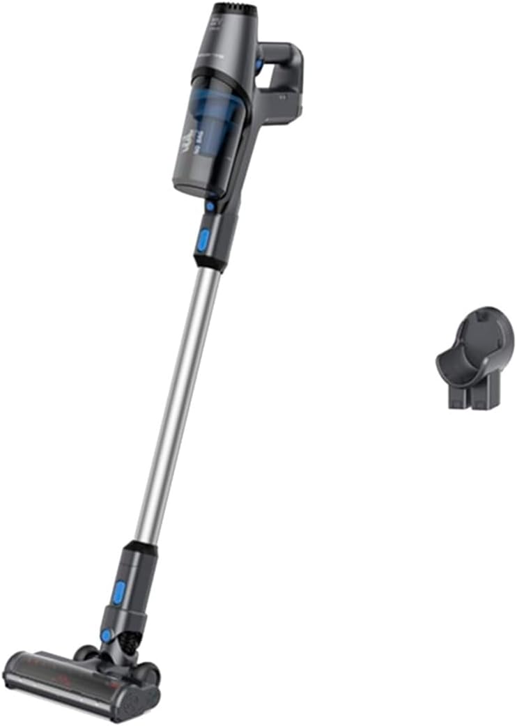 Rowenta X-Pert 3.60 kabelloser Akku-Stabstaubsauger, 45 Minuten Laufzeit, Lithium-Ionen-Akku, einfacher Zugang vom Boden bis zur Decke, Hochleistungs-Saugkopf mit LED-Licht, grau-blau, RH6921