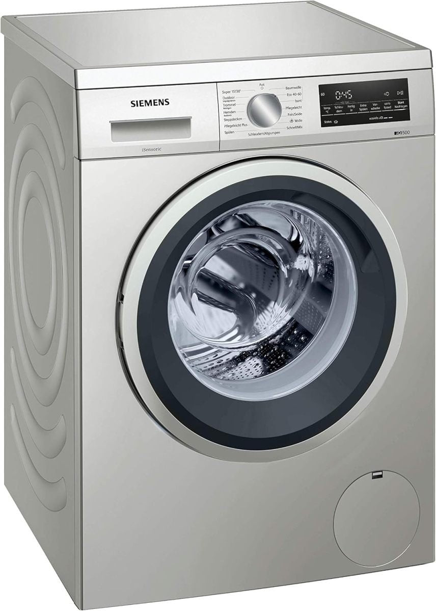 Siemens WU14UTS0 iQ500 unterbaufähige Waschmaschine, 9kg, 1400 UpM, Outdoor-Imprägnieren-Programm, varioSpeed Funktion, Nachlegefunktion