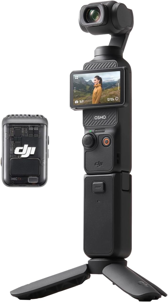 DJI Osmo Pocket 3 Creative Combo Gimbal-Kamera – 1" CMOS, 4K/120fps, 3-Achsen, ActiveTrack 6.0, Schwarz