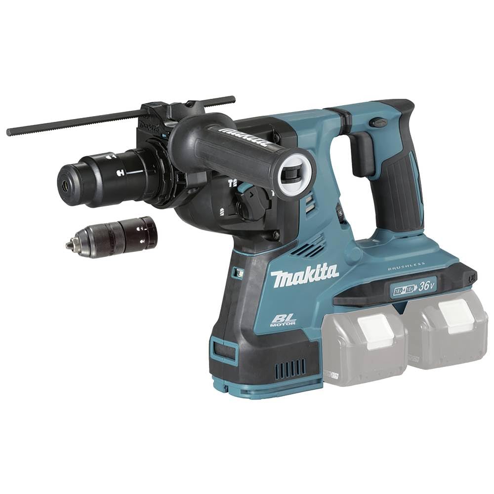 Makita DHR283ZJU Kombihammer 2x18V (ohne Akku/ohne Ladegerät), 18 V, Farbe