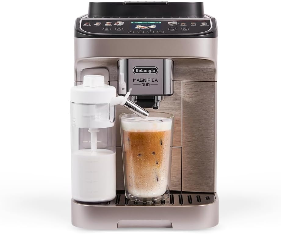 De'Longhi Magnifica Duo – Kaffeevollautomat 20 Getränke Silber