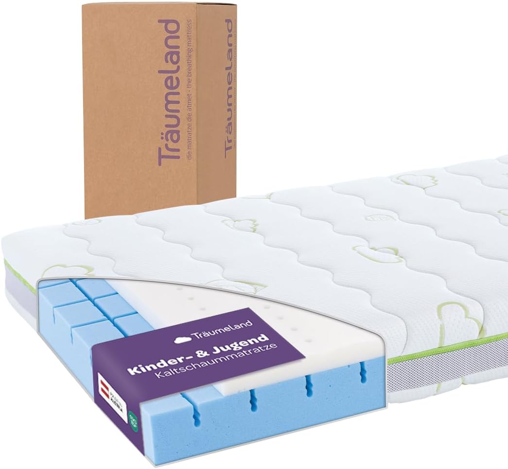 Träumeland comfort-pads, Tencel-Verbundstoff T080282 Jugendmatratze Schlummerland, 90 x 200 cm, Mehrfarbig