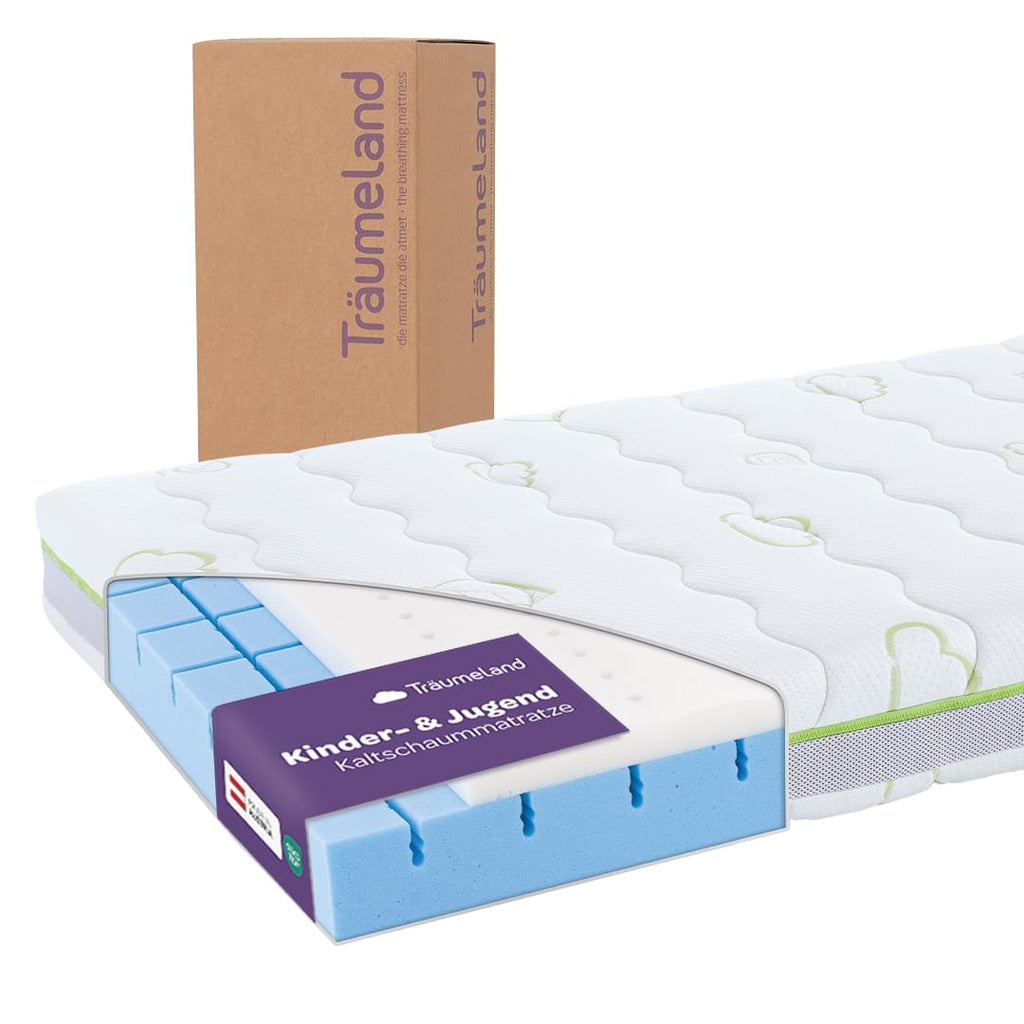 Träumeland comfort-pads, Tencel-Verbundstoff T080282 Jugendmatratze Schlummerland, 90 x 200 cm, Mehrfarbig