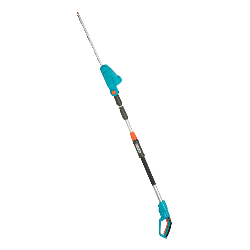 Gardena Akku-Teleskop-Heckenschere THS 42/18V P4A Ready-to-Use Set: Teleskopgriff, Reichweite bis 3 m, 42 cm Messer, Abwinkelbarer Kopf, Kabellos (14732-20)