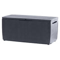 Keter Gartenbox Capri , 305 Liter Stauraum, Aufbewahrungsbox für den Garten, Braun, kompakte Auflagenbox, wasserdicht, perfekt für Sitzauflagen, Gartengeräte oder Spielzeug