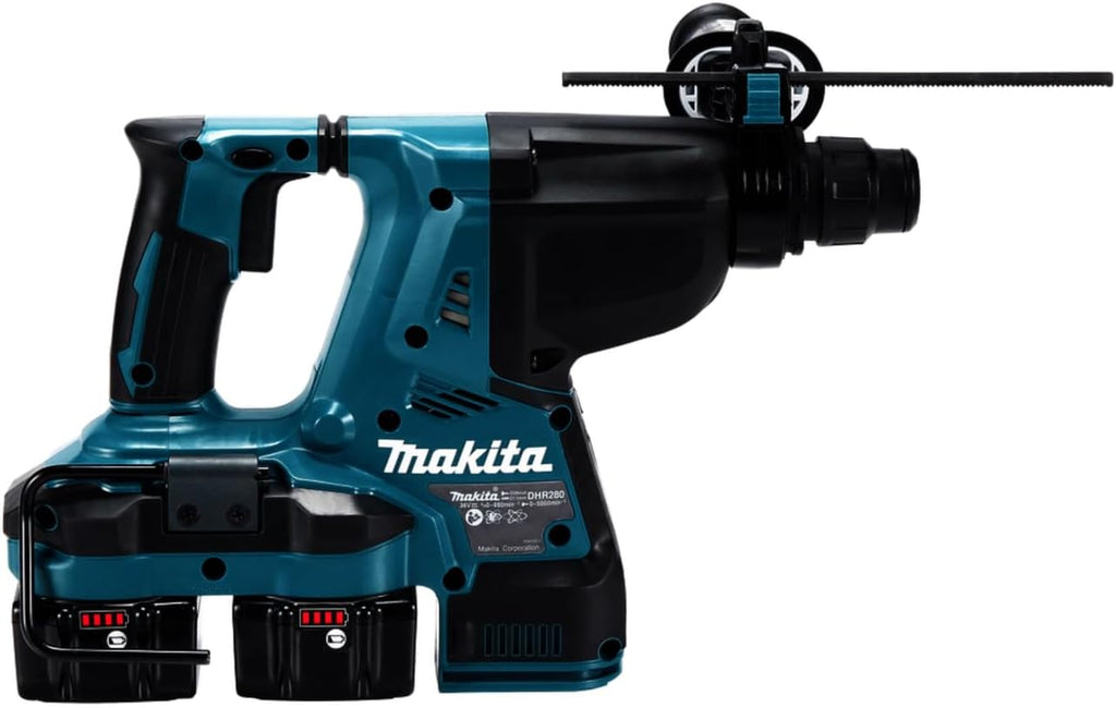 Makita DHR280ZJ Akku Kombihammer, 2 x 18V, Nur Gerät, Batteriebetrieben, Standard, Petrol
