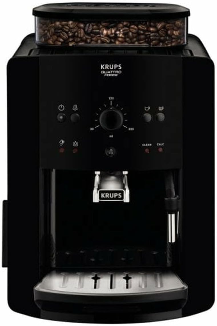 Krups Kaffeevollautomat Arabica Picto Quatrro Force EA8110, Schwarz