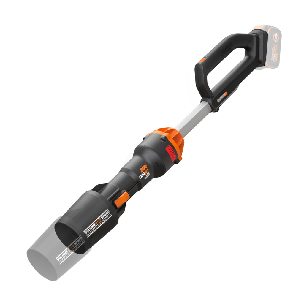 Worx Akku-Laubbläser, 40 V, 165 MPH, 620 CFM, PowerShare, bürstenloser Motor, leicht, nur Werkzeug