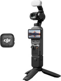 DJI Osmo Pocket 4 Creative Combo Pocket Gimbal Vlog Camera | 1 inch CMOS and 4K/240fps, 2 x lossless zoom, 107 GB built-in memory, mic 3 transmitter, fill light, Osmo mini tripod