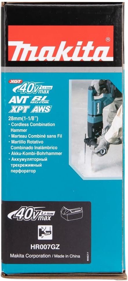 Makita HR007GZ Akku-Kombihammer SDS-PLUS 40V max. (ohne Akkus, ohne Ladegerät)