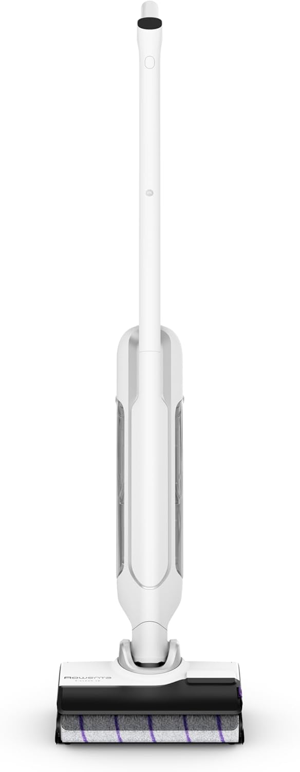 Rowenta X-Clean 10, kabelloser Akku-Nass-Trockensauger, Saugwischer selbstreinigend und -trocknend, Nasssauger Ultraleicht: nur 0,8 kg in der Hand, Waschsauger mit 60 min Laufzeit, weiß, YY5785FE