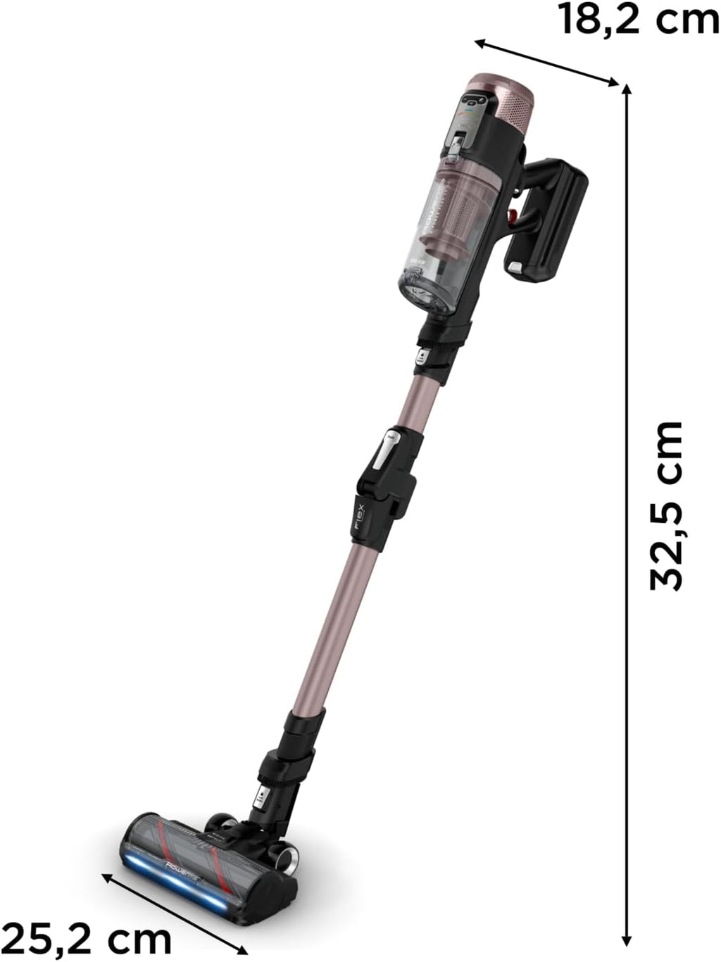 Rowenta X-Force Flex 1660 kabelloser Akkustaubsauger, Extreme Saugkraft, 315 Air Watt, optimale Ergebnisse auf Allen Böden, LED-Beleuchtung, 2 Stunden Laufzeit, Flex-Gelenk, inkl Zubehör, RH9CD9E0