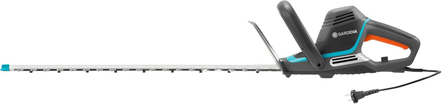 Gardena Elektro-Heckenschere PowerCut 700/65: Heckenschneider mit 700 W Motorleistung, 65 cm Messerlänge, 27 mm Messeröffnung, ergonomischer Griff und Anschlagschutz (9835-20)