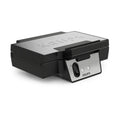 Krups FDK Iconic Waffeleisen, 850 W, keramikbeschichtete Antihaft-Platten, ikonisches Design, vertikale Aufbewahrung, benutzerfreundlich, Schwarz/Edelstahl, FDK261