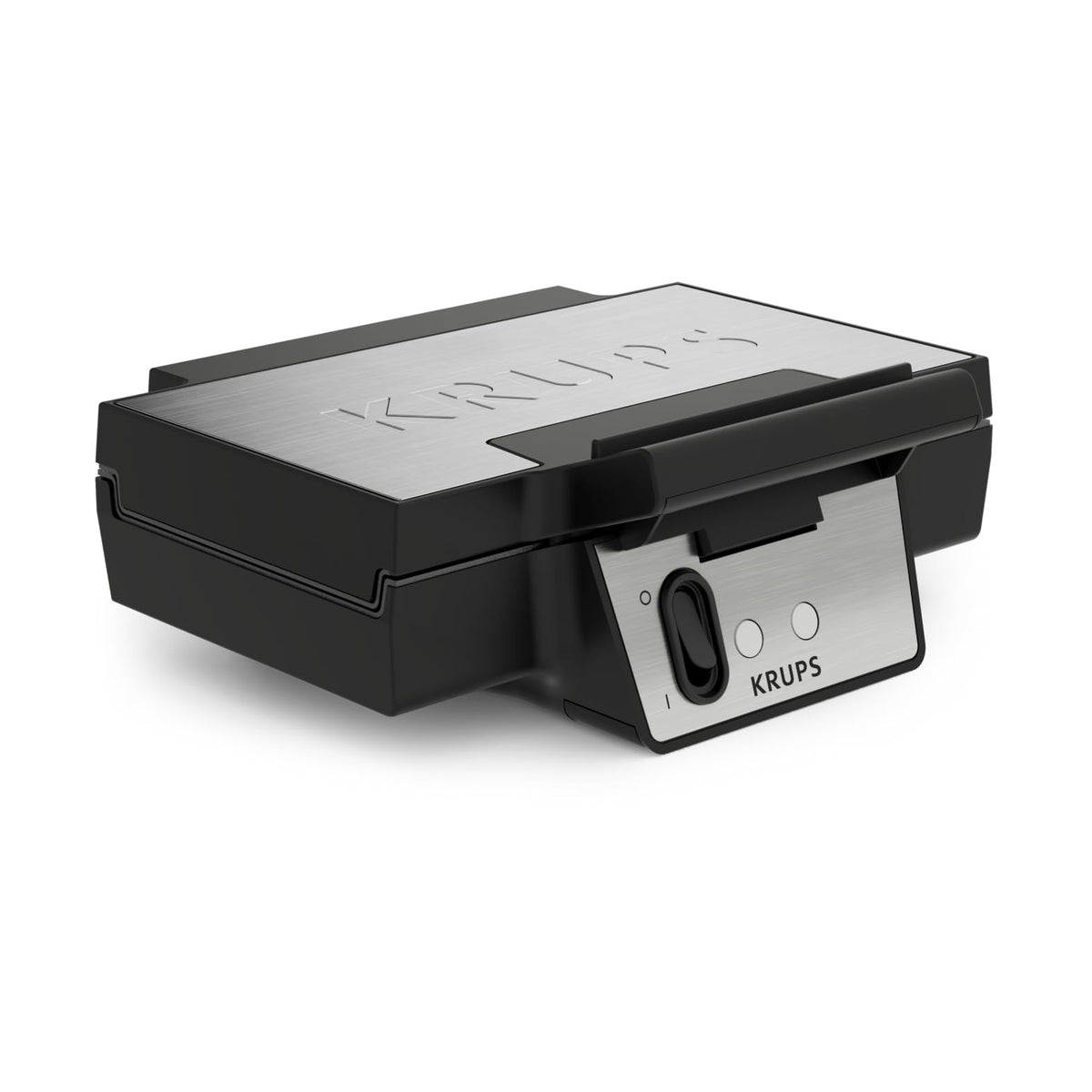 KRUPS FDK461 Sandwichmaker – Dreiecks-Sandwichtoasts, Keramik-Antihaftplatten, 850W, extra tiefe Form für leckere Gourmet-Sandwiches, schnelles Erhitzen, platzsparend, Standard, schwarz