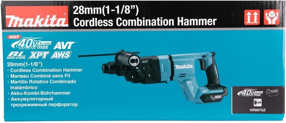 Makita HR007GZ Akku-Kombihammer SDS-PLUS 40V max. (ohne Akkus, ohne Ladegerät)