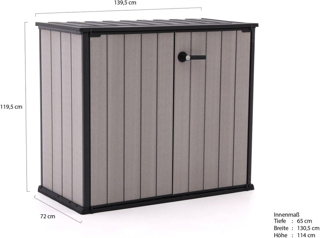 Keter Geräteschrank Patio Store, Grau, 1m³