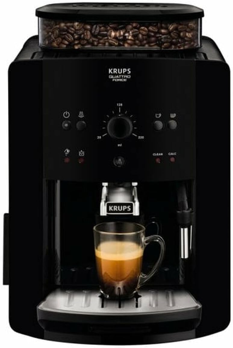 Krups Kaffeevollautomat Arabica Picto Quatrro Force EA8110, Schwarz
