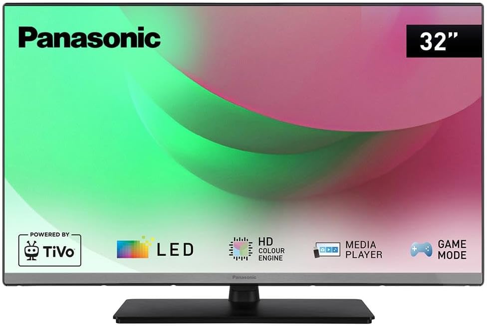 Panasonic TB-32S45AEZ, S45A Serie 32 Zoll Full HD LED Smart TV, 2024, TiVo, Google- und Alexa-Sprachsteuerung, Gaming-Modus, Media Player, HDR, HDMI, für EIN außergewöhnliches visuelles Erlebnis