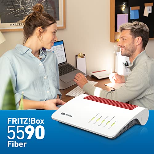 FRITZ!Box 5590 Fiber – Glasfaser-Router mit Wi-Fi 6, Mesh & 2.5-Gigabit-LANo