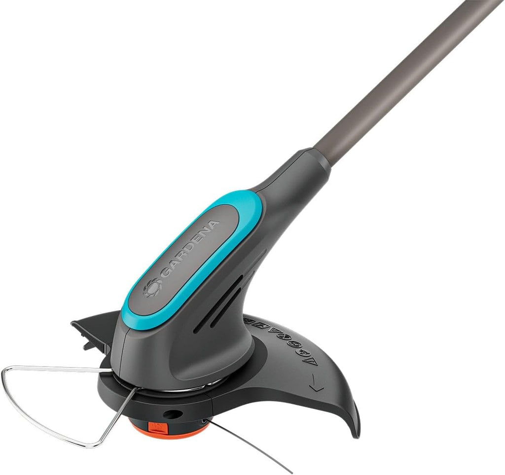 Gardena Akku-Rasentrimmer PowerTrim 30/18V P4A Ready-to-Use Set: Leistungsstark, 2-mm-Nylonfaden, Verstellbar, Für Dickes Gras, Kabellos (14703-20)