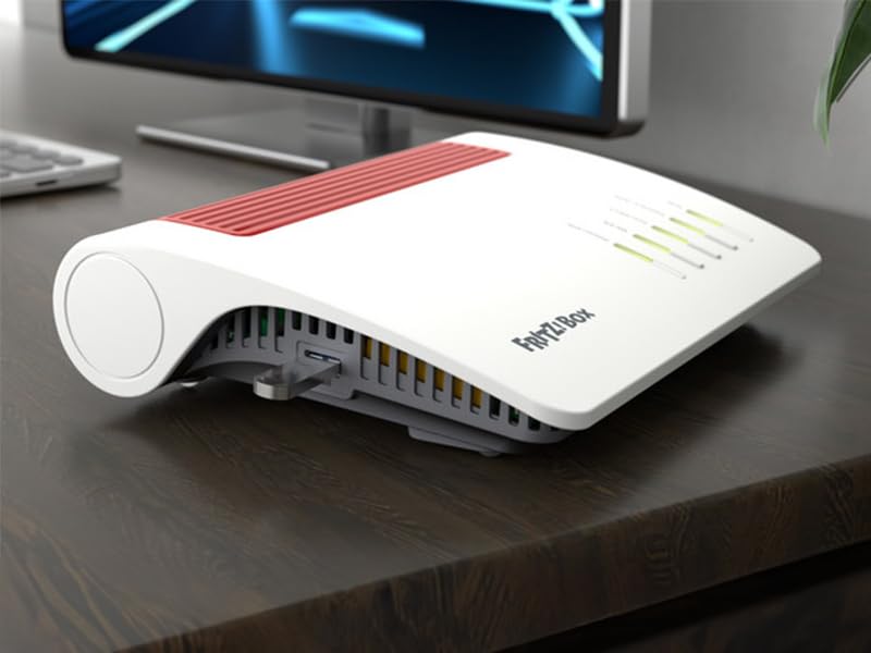 FRITZ!Box 7590 AX Exclusive – Wi-Fi 6 DSL-Router mit Mesh, DECT & USB-Sticko