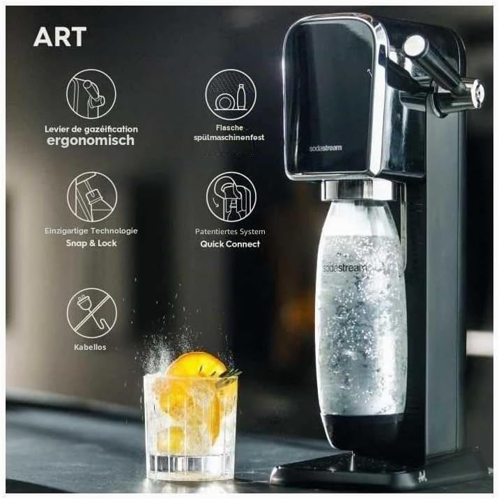 Sodastream Soda und sprudelnde Wassermaschine, spülmaschinenfest
