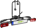 EUFAB 11582, Fahrradträger Crow Plus erweiterbar, Schwarz