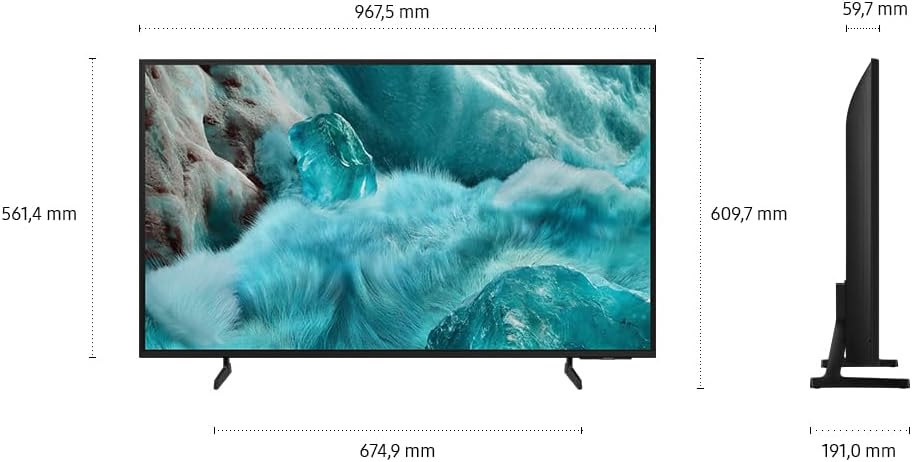 Samsung QLED 4K Q7FA 43 Zoll (108 cm) UHD Fernseher, Q4 AI Prozessor, Quantum Dot, Upscaling, Gaming Hub, Knox Security, Smart TV, 2025