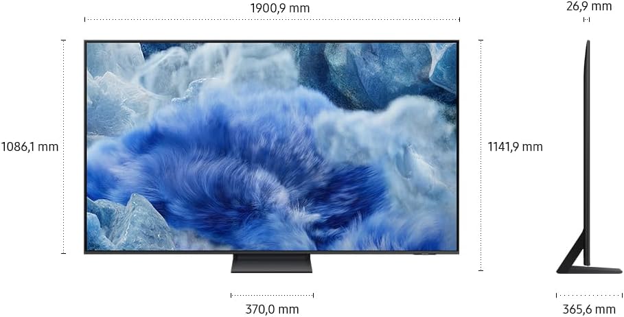 Samsung QLED Q8F 4K 85 Zoll (214 cm) UHD, Q4 AI Prozessor, Quantum Dot, AirSlim Design, Upscaling, Gaming Hub, Vision AI Smart TV