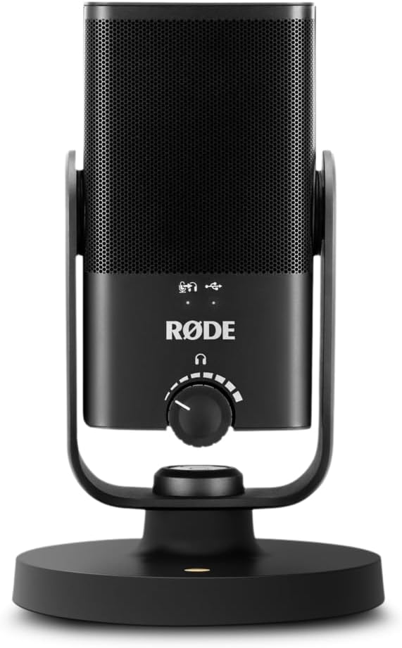 RØDE NT-USB Mini Versatile USB Studio Condenser Microphone for Podcasting, Streaming, Gaming, Music Production, Vocal and Instrument Recording (Black)
