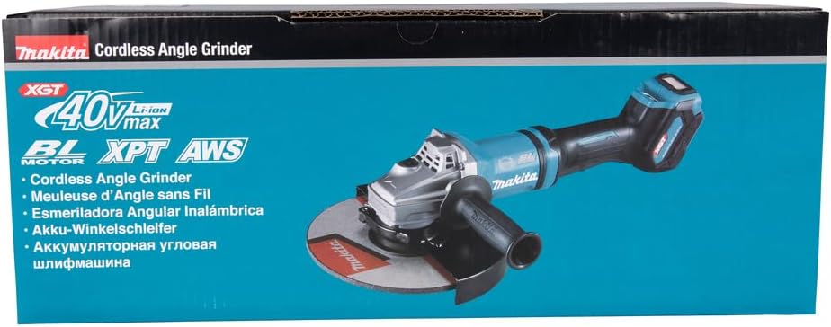 makita GA038GZ Winkelschleifer 40V max. (ohne Akku, ohne Ladegerät), Petrol