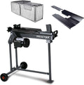 Practixx liegend Holzspalter PX-LS 7t Brennholzspalter Hydraulikspalter | 230V | 2200W Leistung | Spaltkraft 7 Tonnen | Spaltlänge 520mm / Ø250mm | inkl. Untergestell & Hydrauliköl (vorbefüllt)