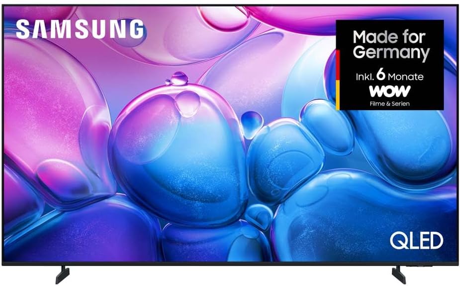 Samsung QLED 4K Q6FA 55 Zoll (138 cm) UHD, Optimiert für Fussball, Quantum HDR, 4K Upscaling, 900 Sender TV Plus, Smart TV, 2025