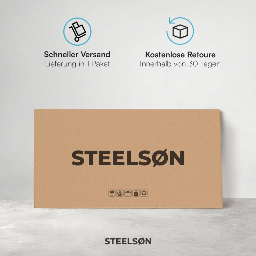 STEELSØN Dorado Gartenbox 350 Liter, Anthrazit, wasserdicht, abschließbar