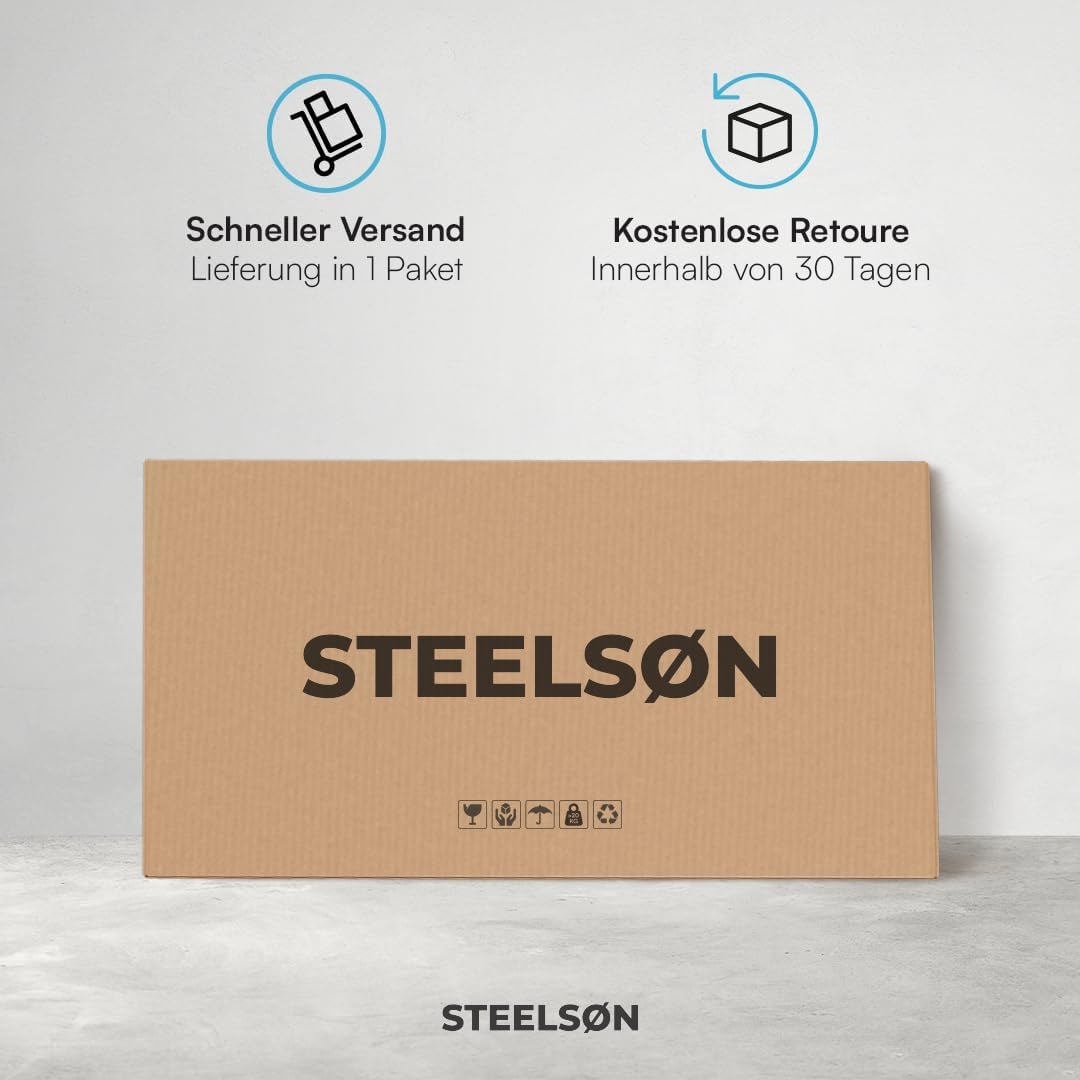 STEELSØN Dorado Gartenbox 350 Liter, Anthrazit, wasserdicht, abschließbar