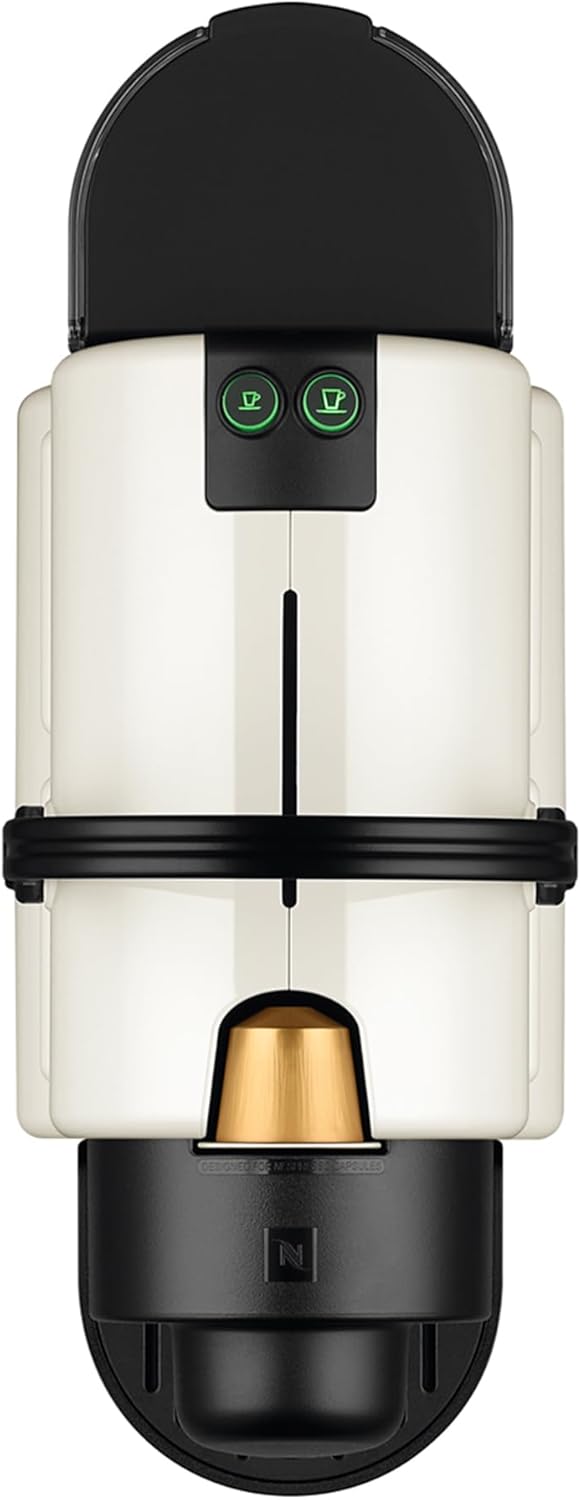 Nespresso Krups Inissia XN1001 Kapselmaschine|kurze Aufheizzeit |kompaktes Format|Kaffeemenge einstellbar|Direktwahltaste |automatischer Kapselauswurf|19 Bar,1260 W|0.7 L|34.2 x 19.1 x 32.7 cm,Weiß