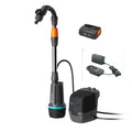Gardena Akku-Regenfasspumpe 2400 ComfortAutomatic 18V P4A Ready-To-Use Set: Automatikfunktion, Leistungseinstellung, Timerfunktion, Konstanter Druck, Kabellos (14605-20)