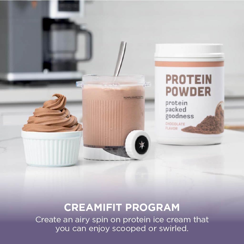 Ninja CREAMi Scoop and Swirl Ice Cream Machine with 2x Tubs, NC701UKSTGD | 13 Functions, Makes Ice Cream, Soft Serve, Gelato, Sorbet, Milkshakes and More, Mix-In Option, Stone Gold