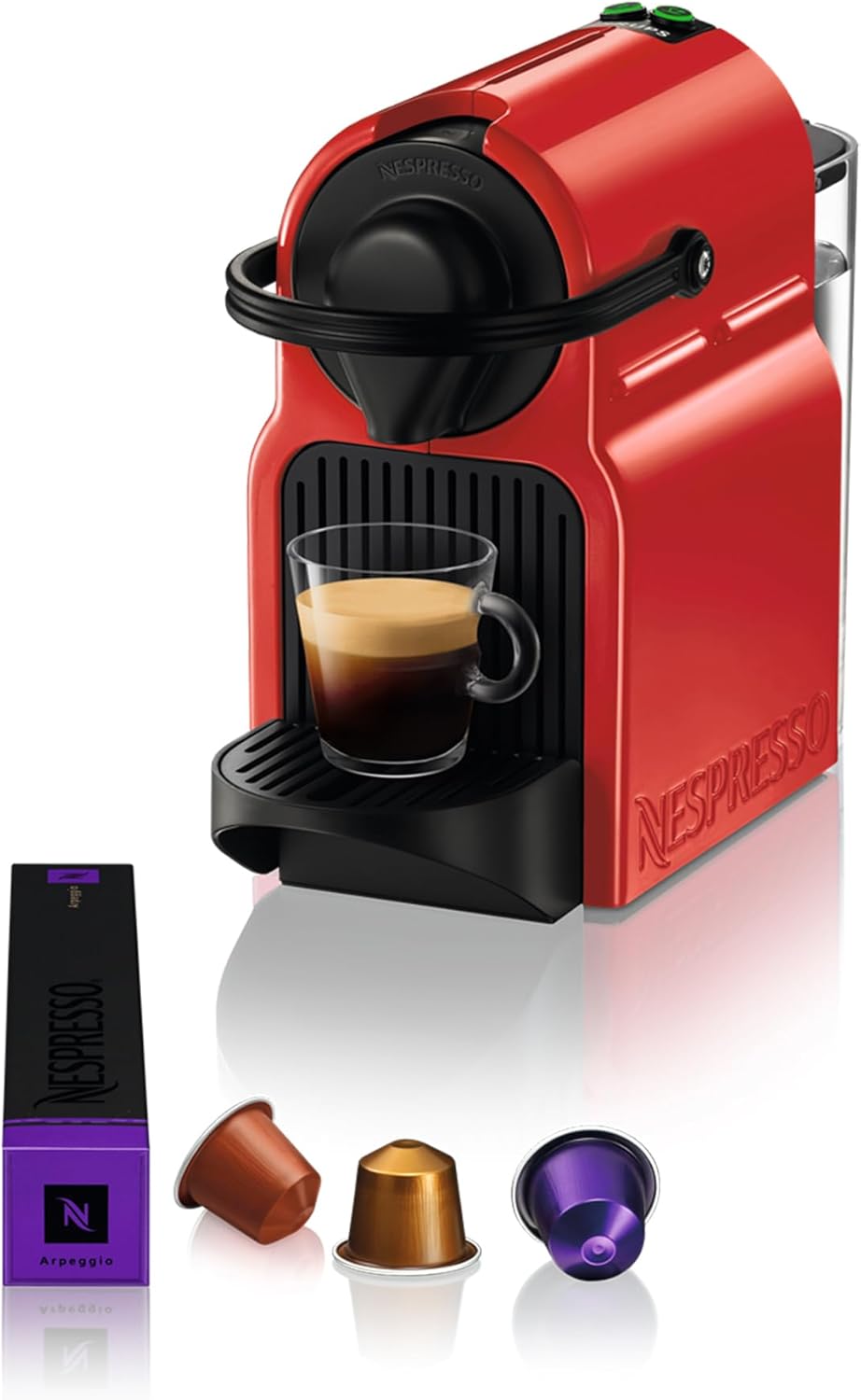 NESPRESSO KRUPS Inissia Rot Original Kapselmaschine XN1005