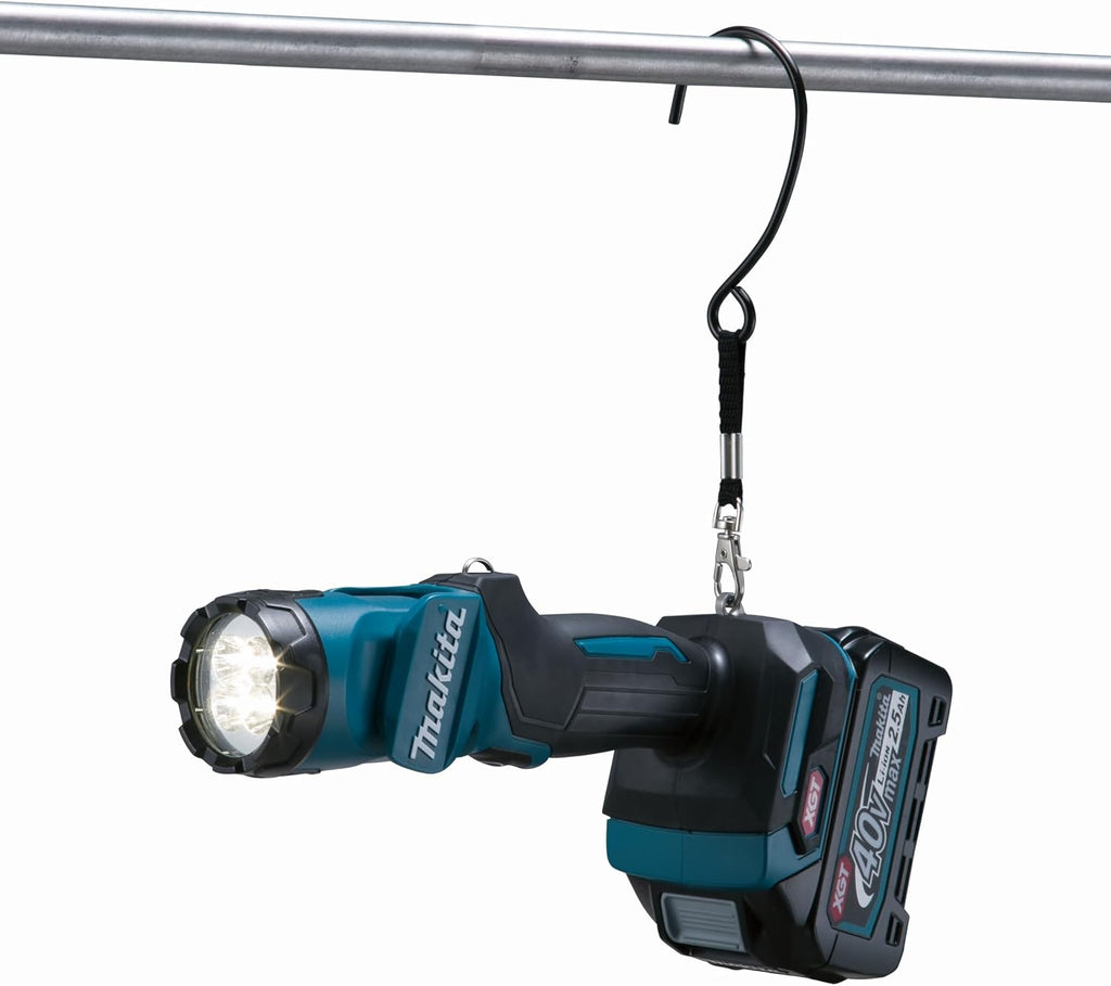Makita ML001G LED-Akku-Handleuchte 40V max. (ohne Akku & Ladegerät), 160 Lumen, Leuchtkopf um 170° schwenkbar