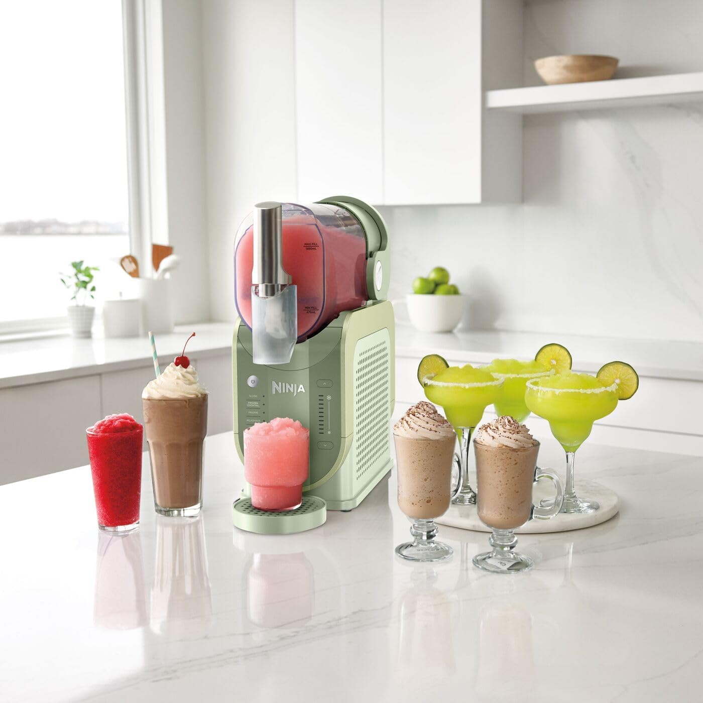 Ninja SLUSHi Maschine für Slush, fasst 1,9 L, Grün, FS301EUTG