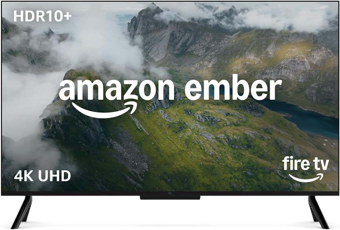 Amazon Ember 4-Serie mit Fire TV (neueste Generation), 43-Zoll-Smart-TV in 4K Ultra-HD mit Alexa-Fernbedienung, HDR10+, schnellem Prozessor, Dolby Audio, Ambient-TV und kostenlosem Live-TV