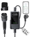 dé Typ 2 Ladekabel Schuko mit APP 3,7kW 7m, 6-16A einstellbar, schwarz