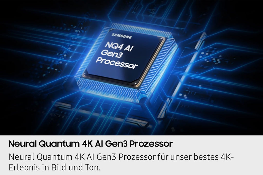 Samsung Neo QLED 4K QN90F 50 Zoll (125 cm) Mini LED Fernseher, Antireflexion, NQ4 AI Gen3 Prozessor, Neo Quantum HDR, 4K Upscaling Pro, Dolby Atmos, Knox Security, Samsung Vision AI Smart TV