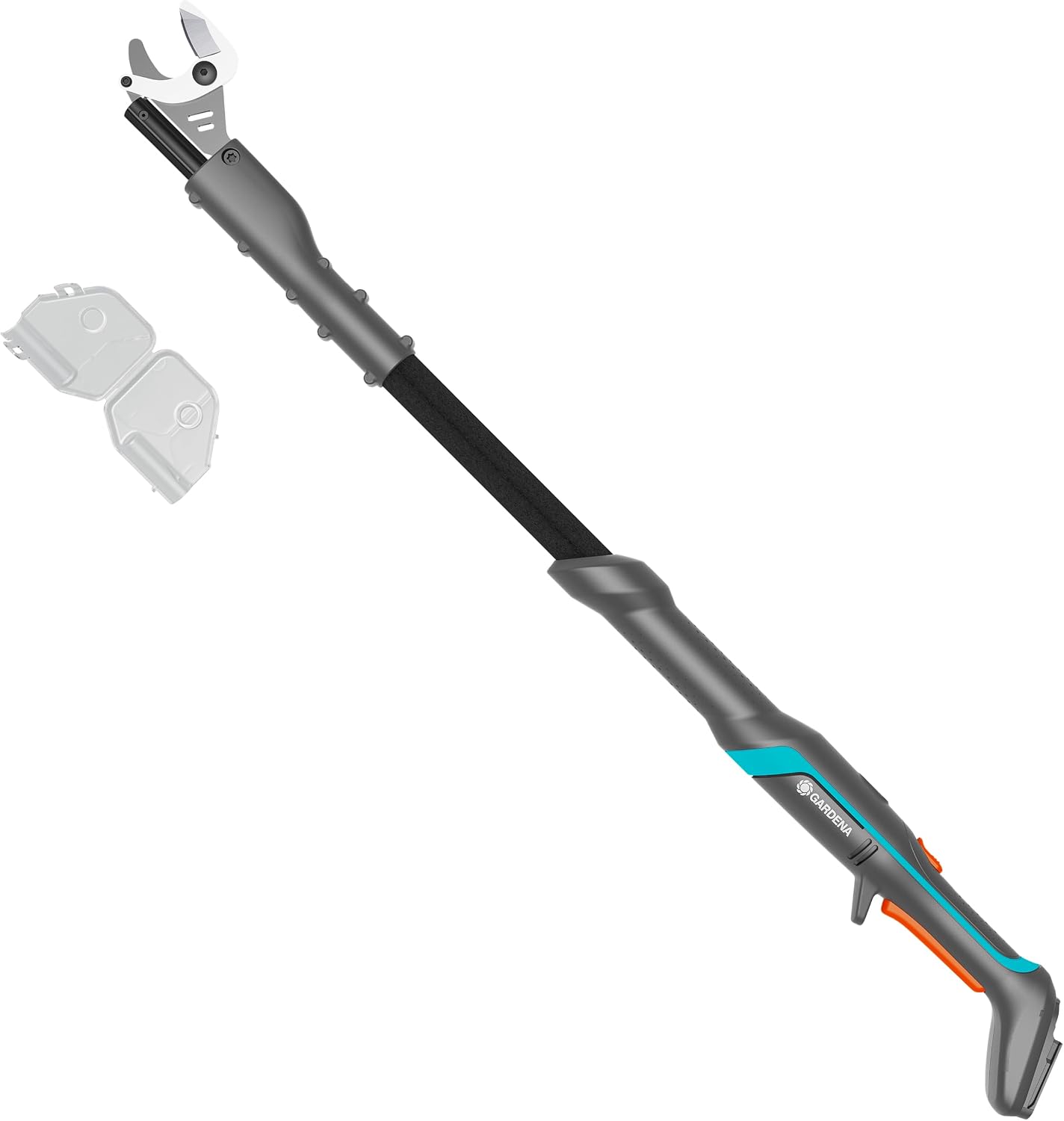 Gardena Akku-Astschere EasyCut 110/18V P4A Solo: Kraftsparendes Schneiden, Bis zu 2,5 m Reichweite, Leicht & ergonomisch, Stahlmesser, Kabellos (14772-55)