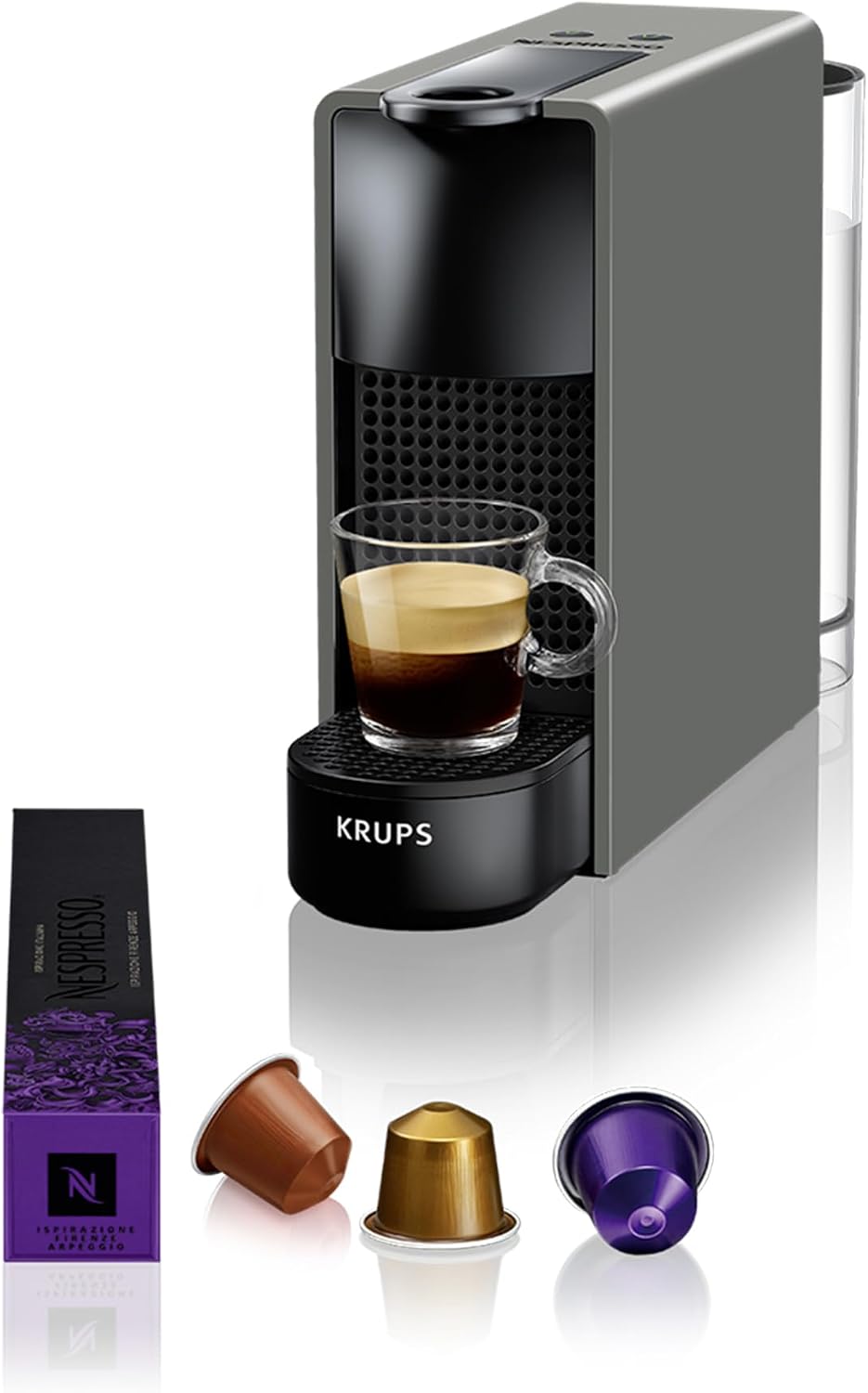 Nespresso KRUPS Essenza Mini Grau Original Kapselmaschine XN110B