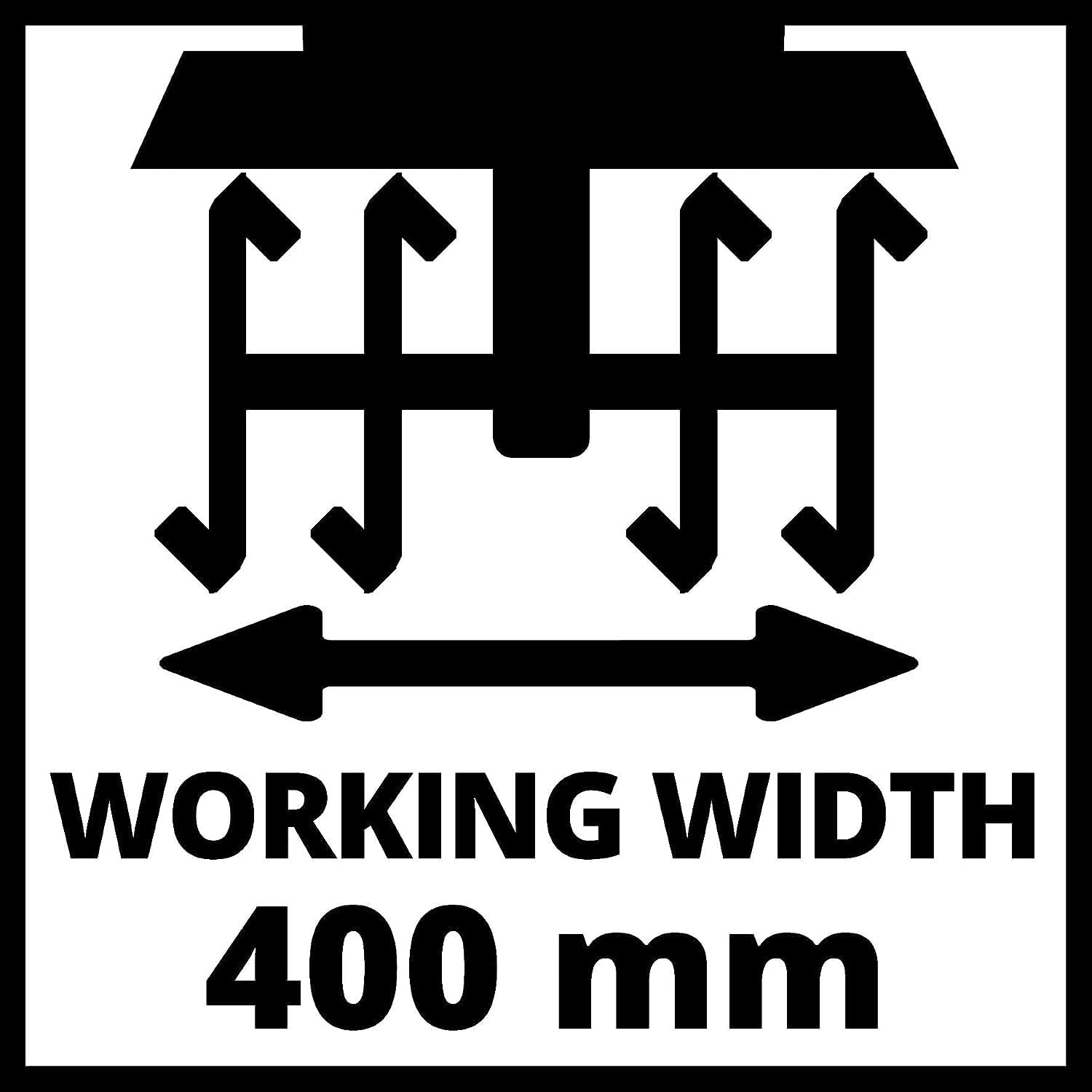 Einhell Elektro-Bodenhacke GC-RT 1440 M (1400 W, 40 cm Arbeitsbreite, 200 mm Arbeitstiefe, Reihenschlussmotor, Überlastkupplung, klappbarer Führungsholm)